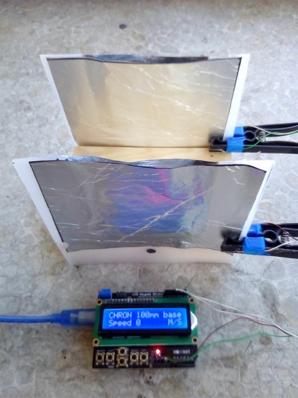 #BigGun. Простейший «рамочный» хронограф на Arduino (измерение скорости пули) - 4 собранный и готовый к работе прибор