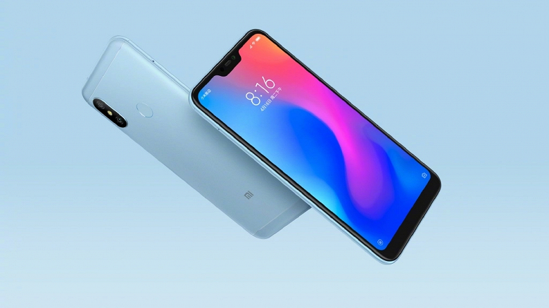 Опубликованы первые официальные изображения смартфона Xiaomi Redmi 6 Pro