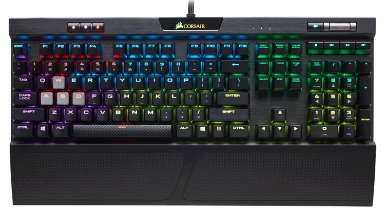 Для клавиатуры Corsair K70 RGB MK.2 доступны переключатели пяти типов