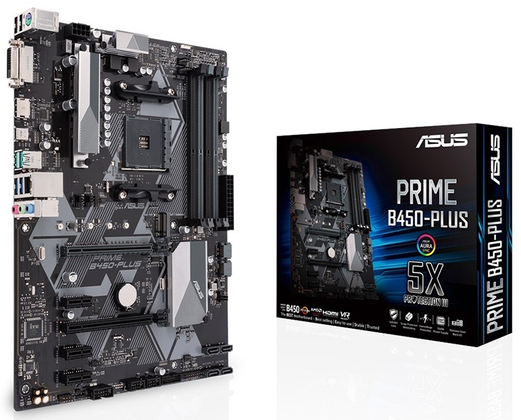 Плата ASUS Prime B450-Plus метит в бюджетный сегмент Плата ASUS Prime B450-Plus метит в бюджетный сегмент