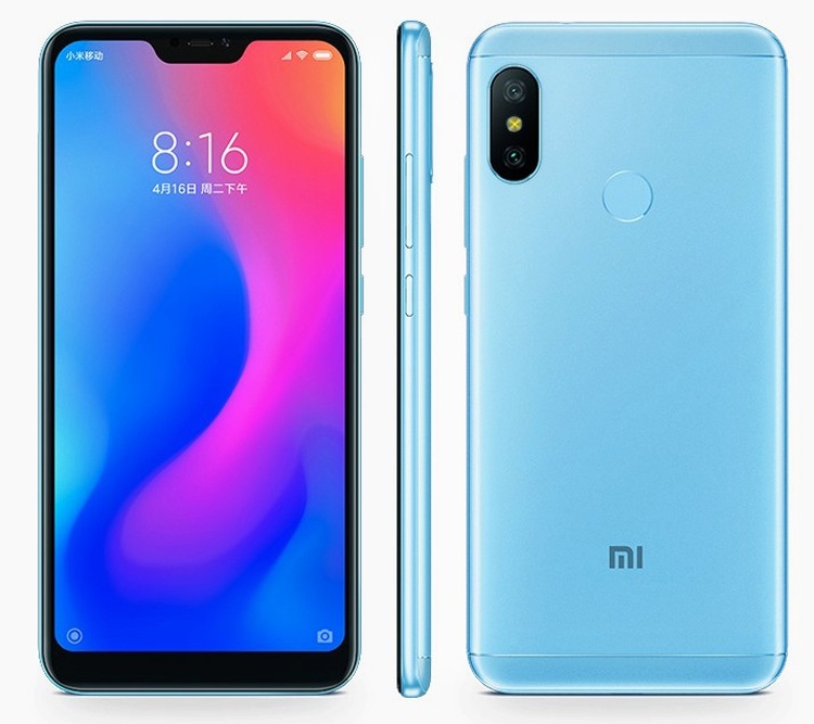 Смартфон Xiaomi Redmi 6 Pro получил экран Full HD+ с вырезом