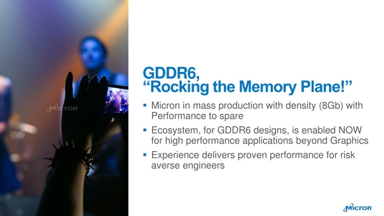 Micron начала массовое производство памяти GDDR6