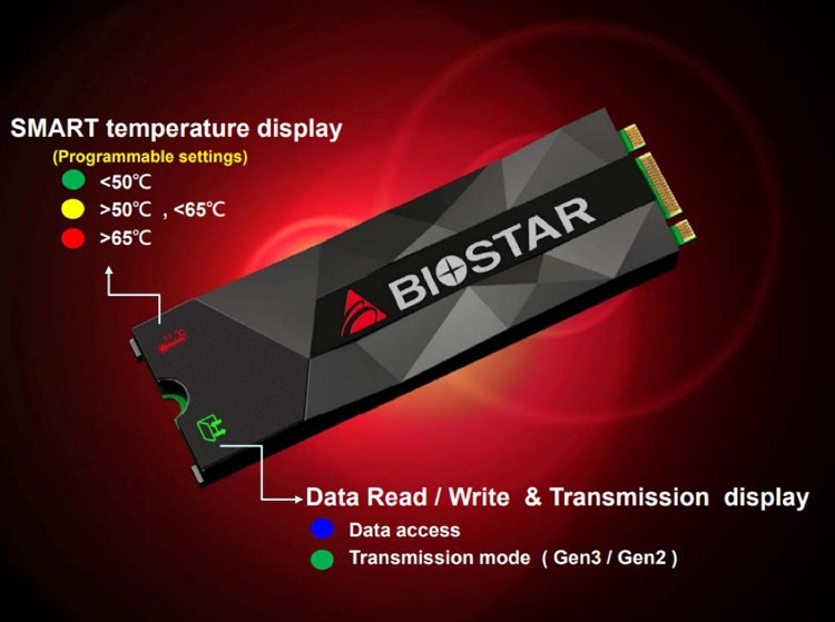 Ёмкость SSD-накопителей Biostar M500 М.2 достигает 1 Тбайт