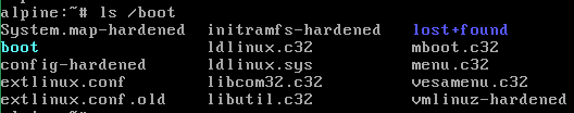 вывод ls /boot