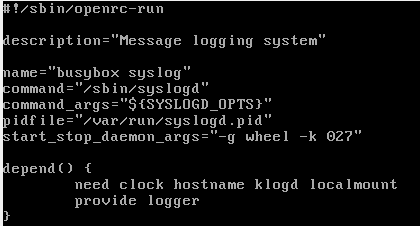 Пример конфигурационного файла openrc