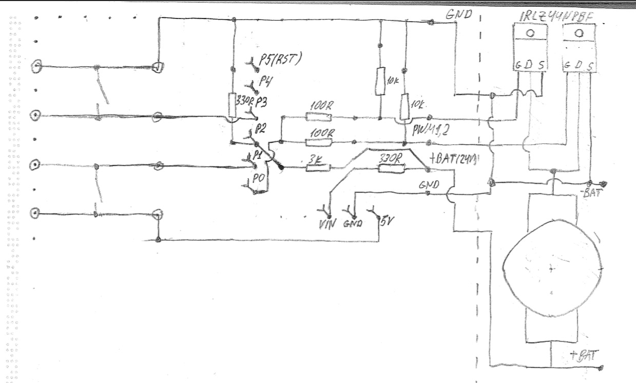 Коллекторный двигатель + Digispark=электровелосипед за 50$ - 6 Знаю, визуализация - олдскульна