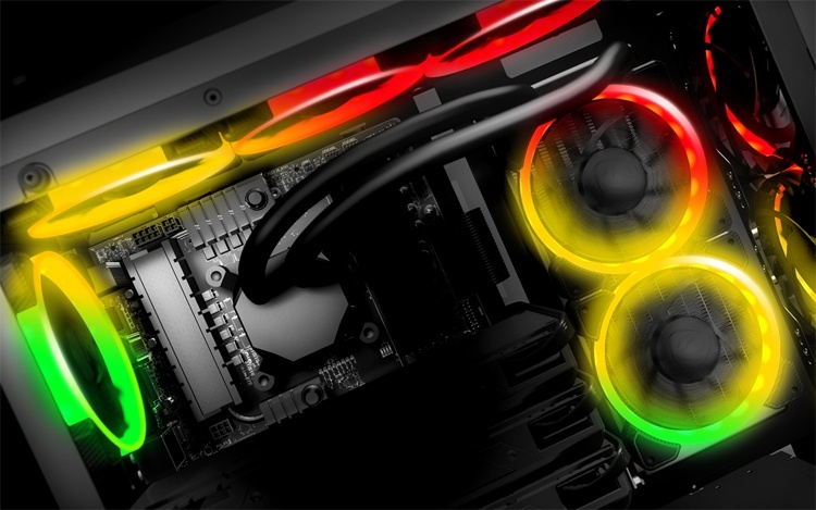 Комплект Cougar Vortex RGB HPB 120 позволит организовать эффектную систему охлаждения