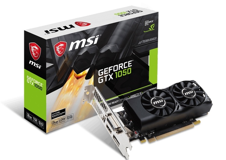 Ускоритель MSI GeForce GTX 1050 3GT LP подходит для компактных систем