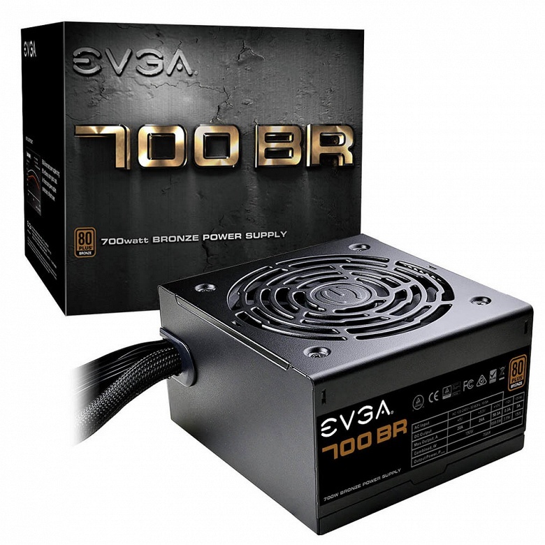 Серия блоков питания EVGA BR включает модели мощностью от 450 до 700 Вт