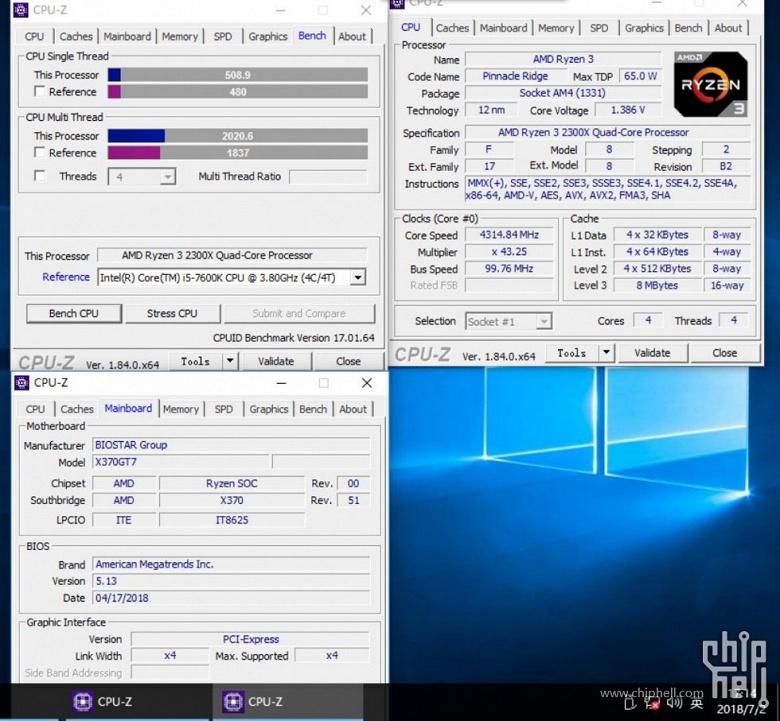 Недорогой CPU AMD Ryzen 3 2300X в бенчмарках: разгон до 4,315 ГГц и производительность на уровне Intel Core i5-7600K - 3 AMD Ryzen 3 2300X в разгоне