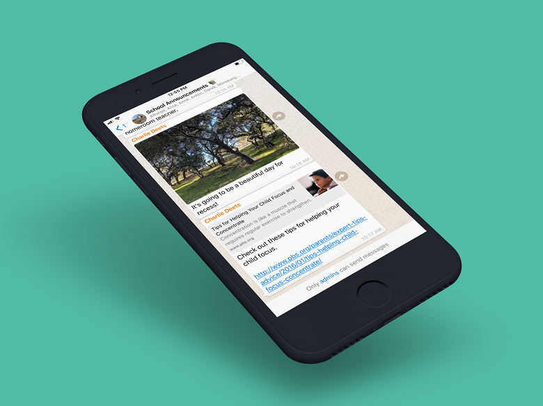 В группах WhatsApp появилось одностороннее вещание