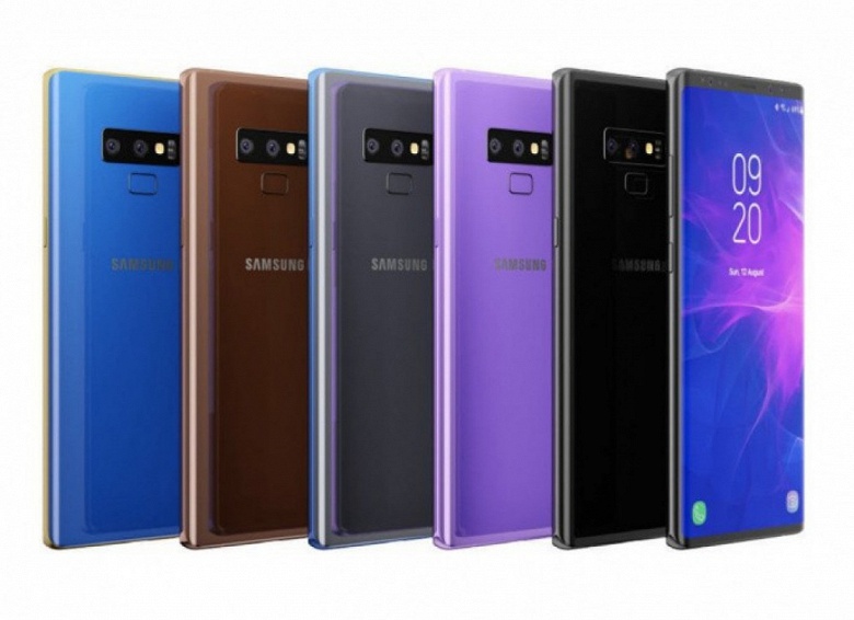 Галерея дня: цвета смартфона Samsung Galaxy Note9