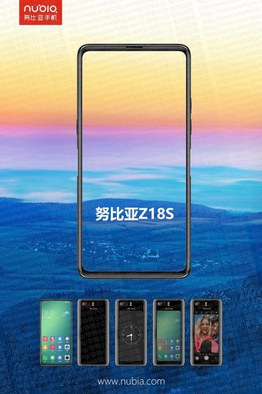 Слухи: ZTE Nubia Z18S обменял лицевую камеру на второй экран сзади