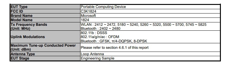 Новый планшет Microsoft Surface замечен на сайте американского регулятора