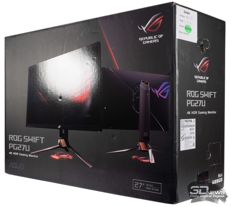 Новая статья: Обзор игрового 4К-монитора ASUS ROG Swift PG27UQ с 144 Гц и G-Sync HDR: покоритель новых вершин