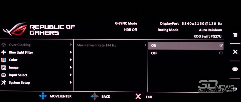 Новая статья: Обзор игрового 4К-монитора ASUS ROG Swift PG27UQ с 144 Гц и G-Sync HDR: покоритель новых вершин