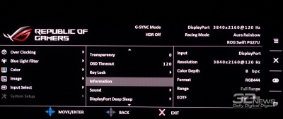 Новая статья: Обзор игрового 4К-монитора ASUS ROG Swift PG27UQ с 144 Гц и G-Sync HDR: покоритель новых вершин Новая статья: Обзор игрового 4К-монитора ASUS ROG Swift PG27UQ с 144 Гц и G-Sync HDR: покоритель новых вершин