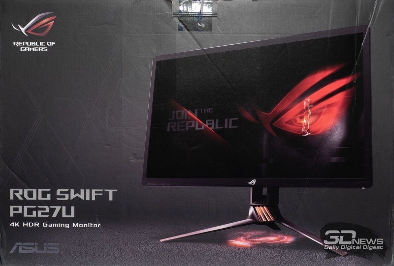 Новая статья: Обзор игрового 4К-монитора ASUS ROG Swift PG27UQ с 144 Гц и G-Sync HDR: покоритель новых вершин