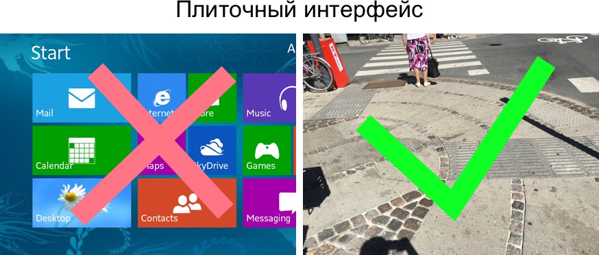 Интерфейс города: тактильная плитка на тротуарах - 1