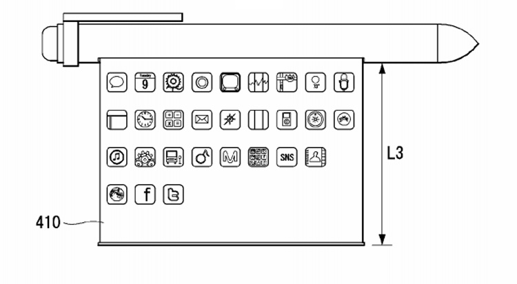 В LG изобрели «умную» ручку с вытягивающимся дисплеем