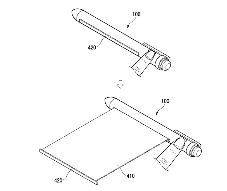 В LG изобрели «умную» ручку с вытягивающимся дисплеем