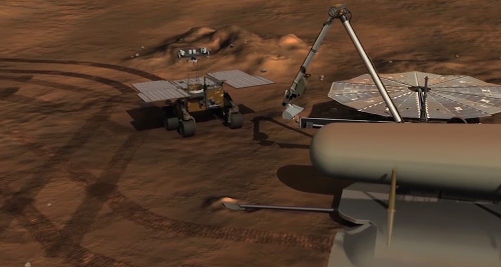 Airbus разрабатывает ровер, который заберет образцы грунта с Марса