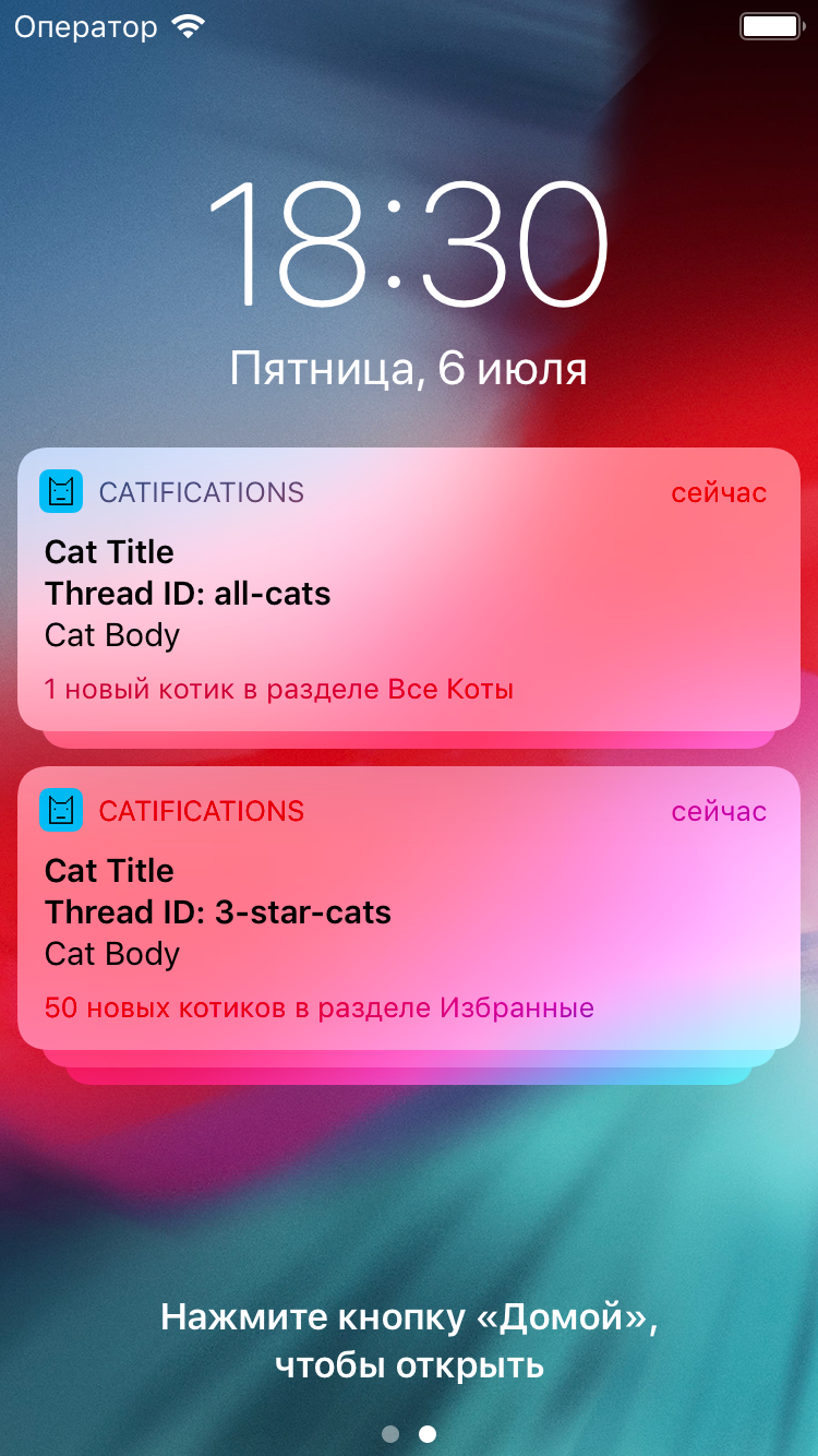 iOS 12: группировка уведомлений - 12