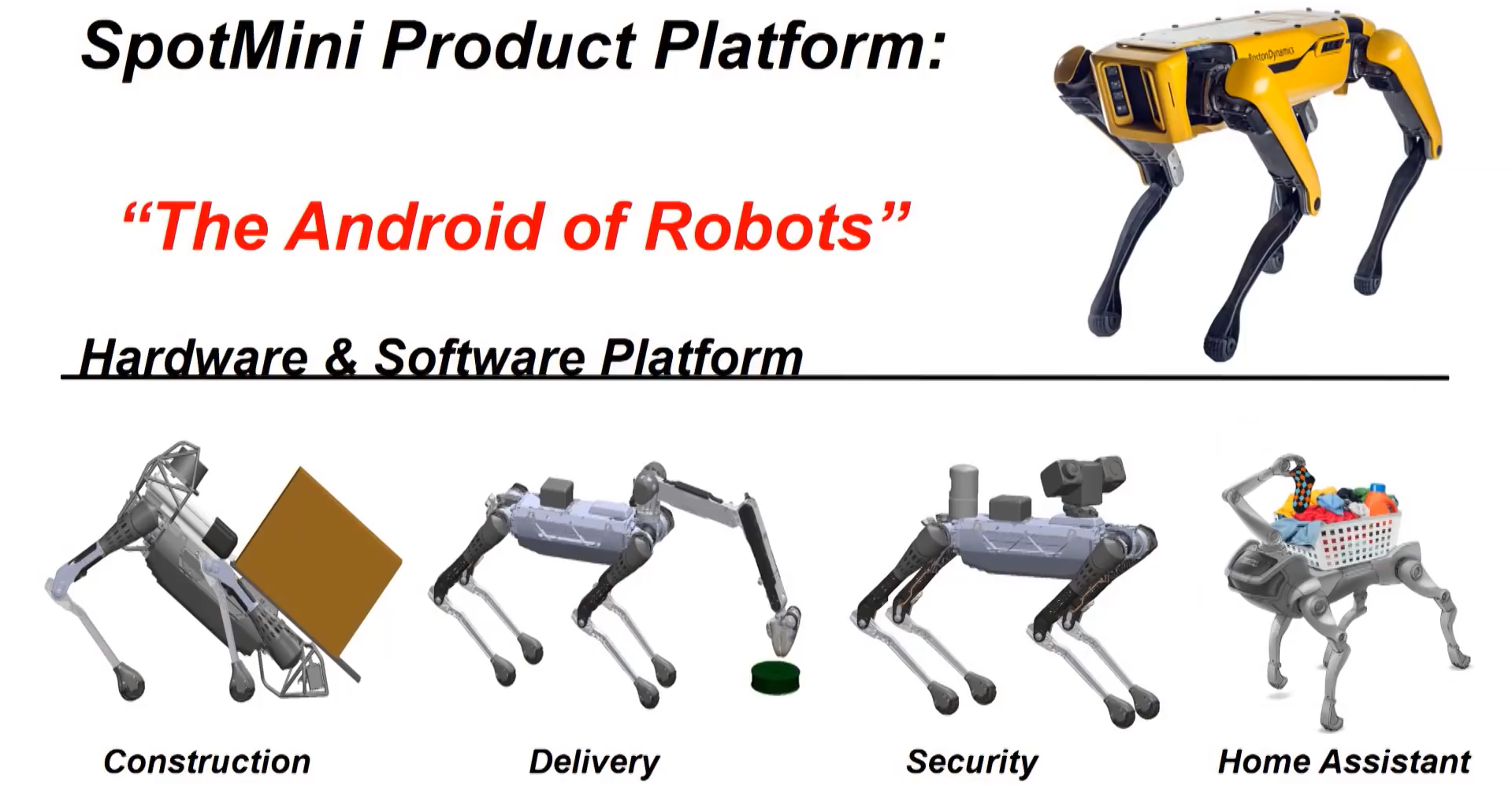 Презентация робота SpotMini от Boston Dynamics - 1