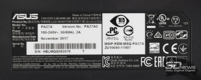 Новая статья: Обзор профессионального WQHD-монитора ASUS ProArt PA27AC: новый подход