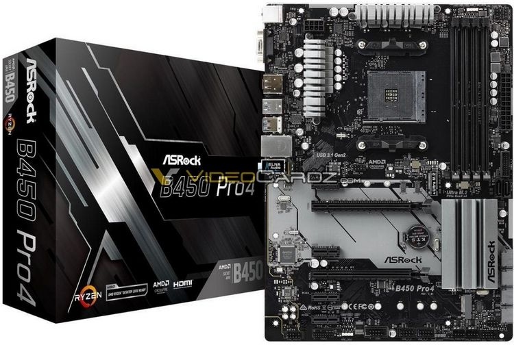 Опубликованы изображения материнских плат ASRock, ASUS, Gigabyte и MSI на чипсете AMD B450 Опубликованы изображения материнских плат ASRock, ASUS, Gigabyte и MSI на чипсете AMD B450