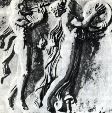 Пифагорейское математическое обоснование музыкальной гаммы - 50 Пляшущая менада. Рельеф