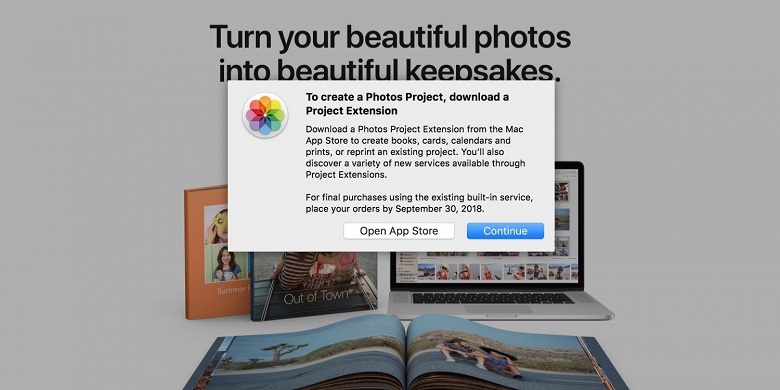 Сервис Apple Photo Print Products скоро прекратит работу
