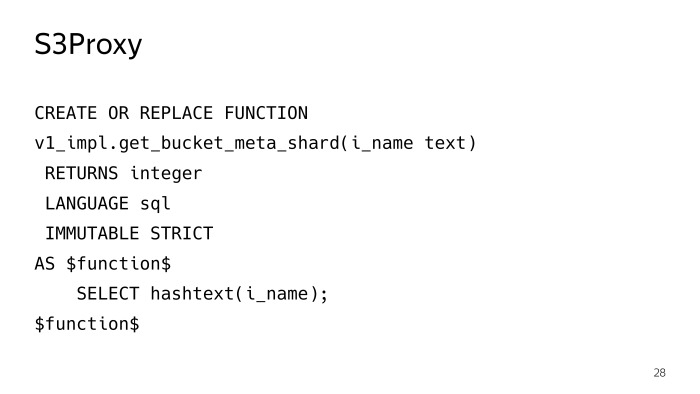 Метаданные S3 в PostgreSQL. Лекция Яндекса - 12