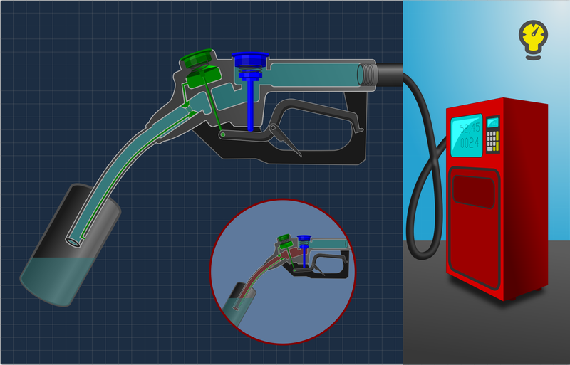 Как пистолет на заправке “узнает”, что бензобак полон?