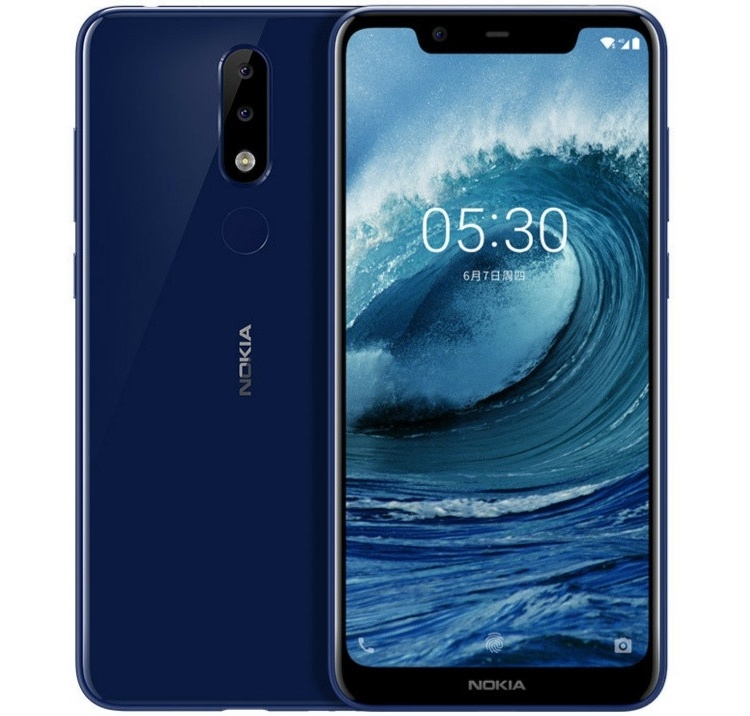 Дебют Nokia X5: дисплей с вырезом, три камеры и чип Helio P60