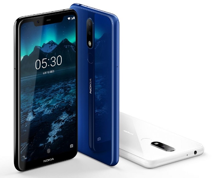 Дебют Nokia X5: дисплей с вырезом, три камеры и чип Helio P60