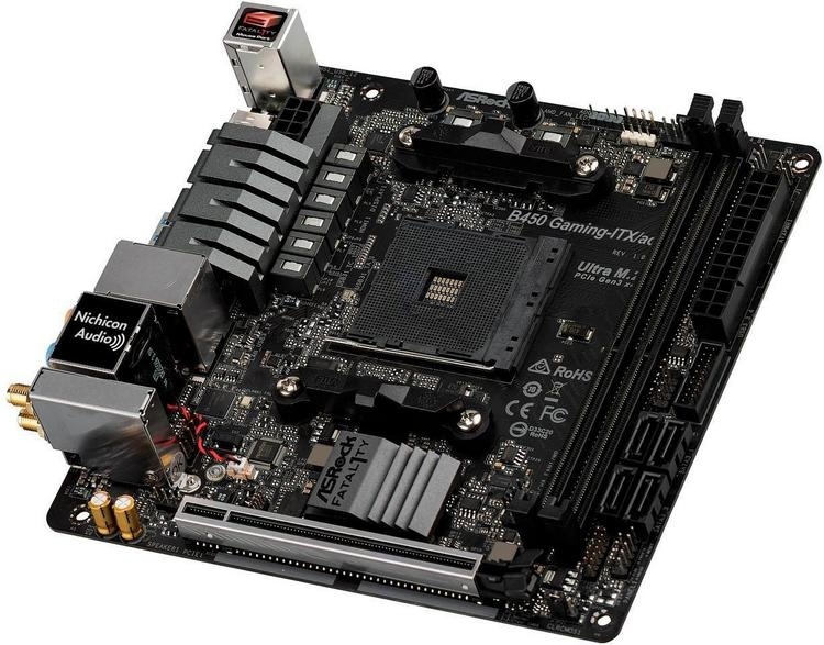 Плата ASRock Fatal1ty B450 Gaming-ITX/AC поддерживает загадочные процессоры Raven Ridge 2