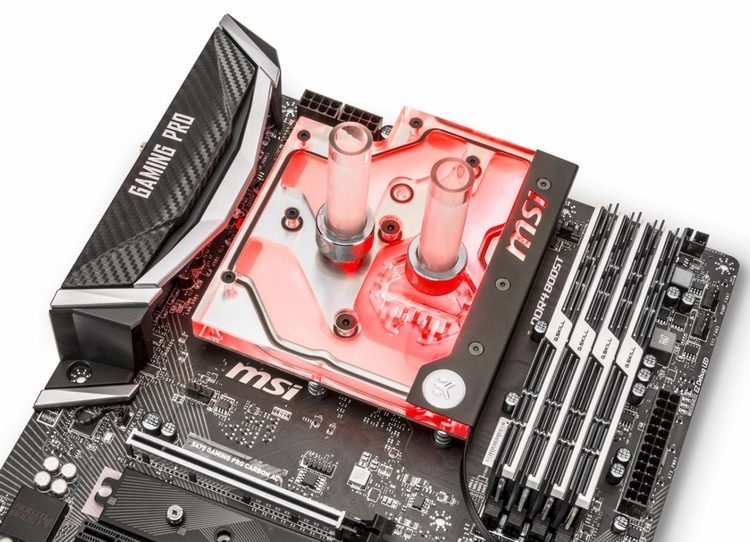 EK Water Blocks представила водоблок для материнской платы MSI X470 Gaming Pro Carbon