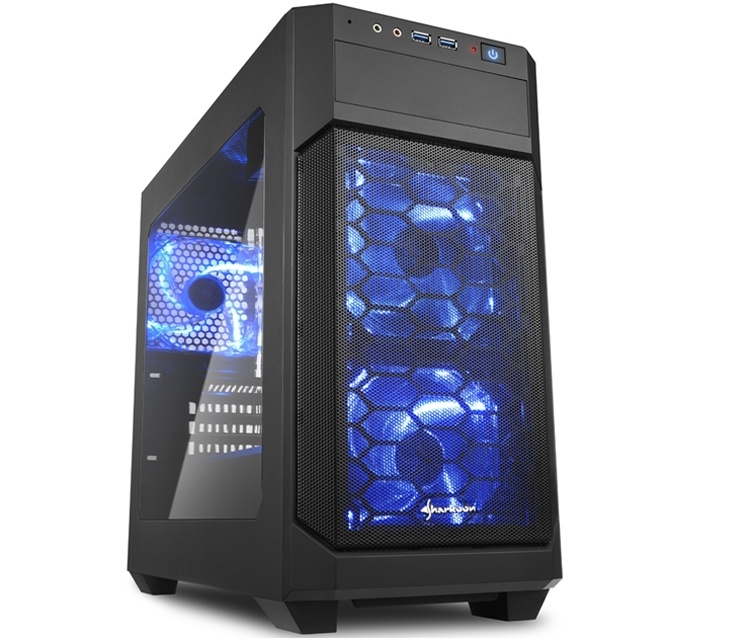 Sharkoon V1000 Window: ПК-корпус для плат формата Micro-ATX