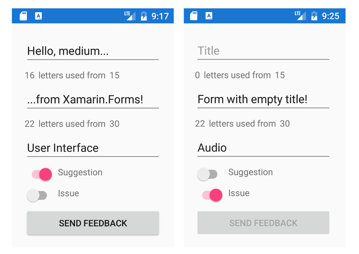 xamarin.forms mvvm sample