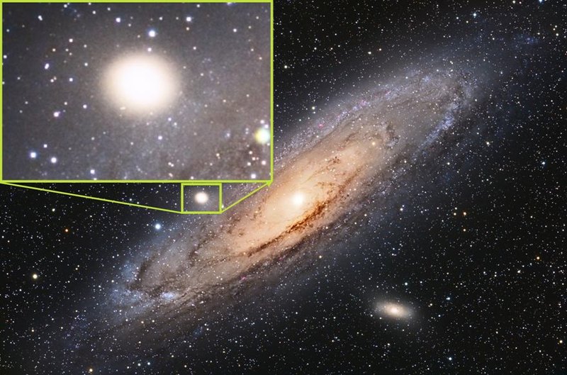 В прошлом галактики Андромеды обнаружили следы древней катастрофы