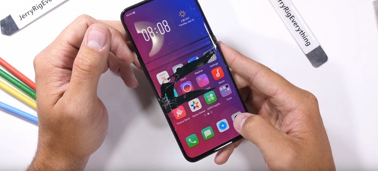 Смартфон Oppo Find X провалил тест на изгиб блогера JerryRigEverything