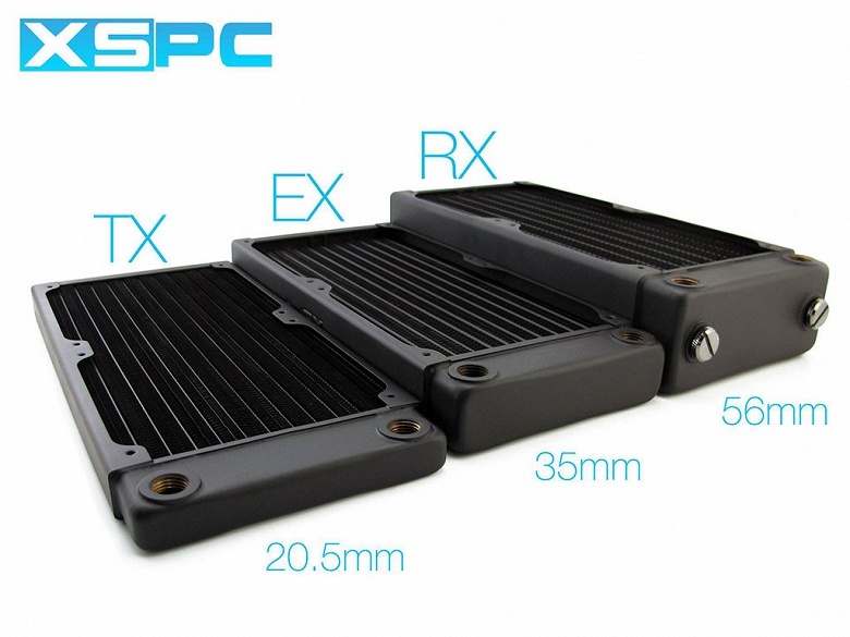 Толщина радиаторов XSPC TX — всего 20,5 мм