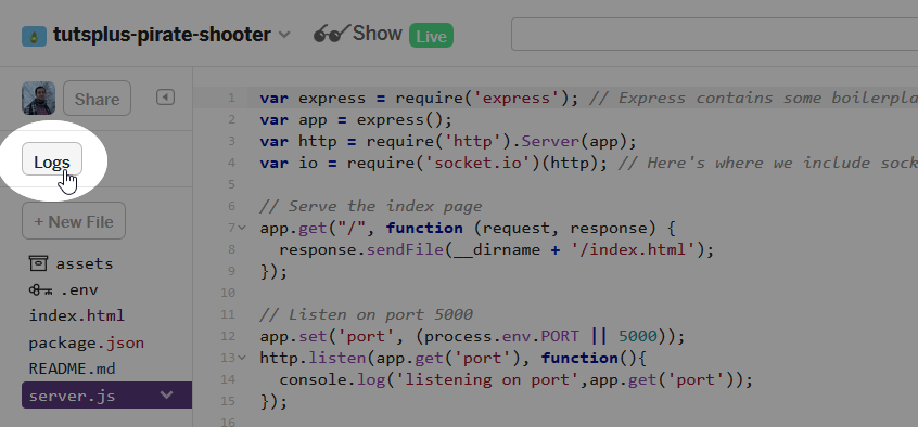 Браузерный сетевой шутер на Node.js - 5