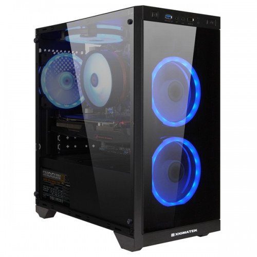 Передняя панель корпуса Xigmatek Scorpio изготовлена из стекла, а боковая &mdash; из акрилового пластика