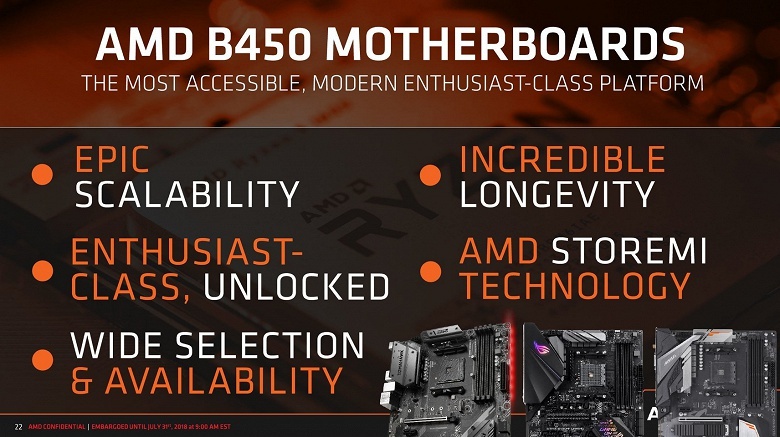 Представлен чипсет AMD B450
