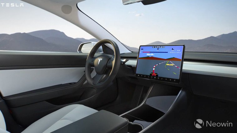 Автомобили Tesla вскоре можно будет использовать в качестве игровых приставок