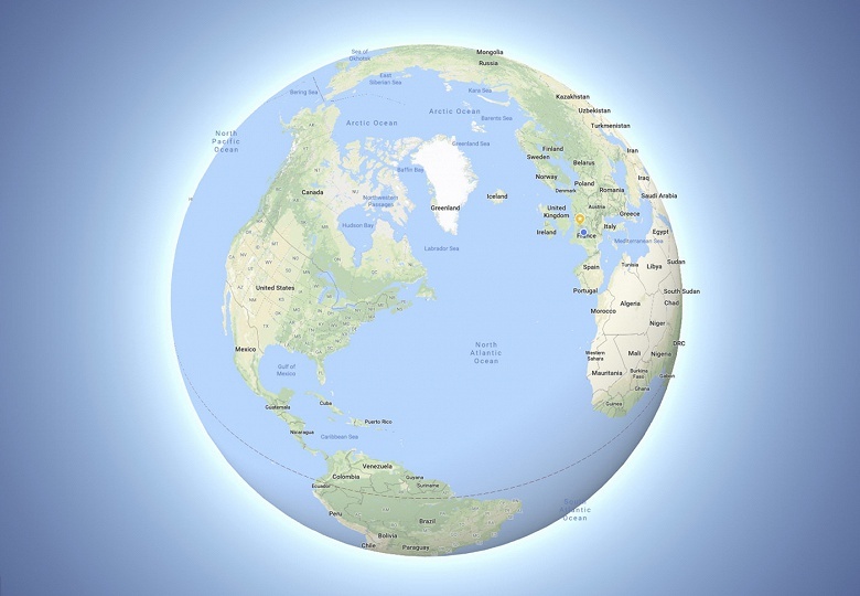 В Google Maps покончили с плоской Землей