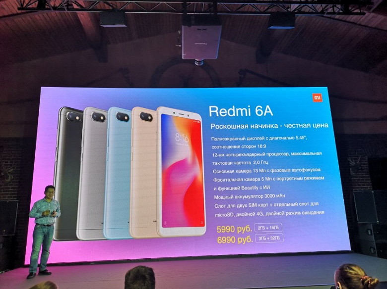 В России выходит самый дешевый смартфон Xiaomi 
