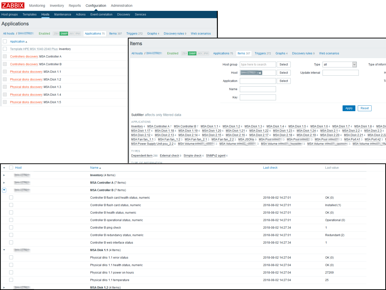 Использование Dependent items в Zabbix 4.0 на примере HPE MSA 2040-2050 - 10